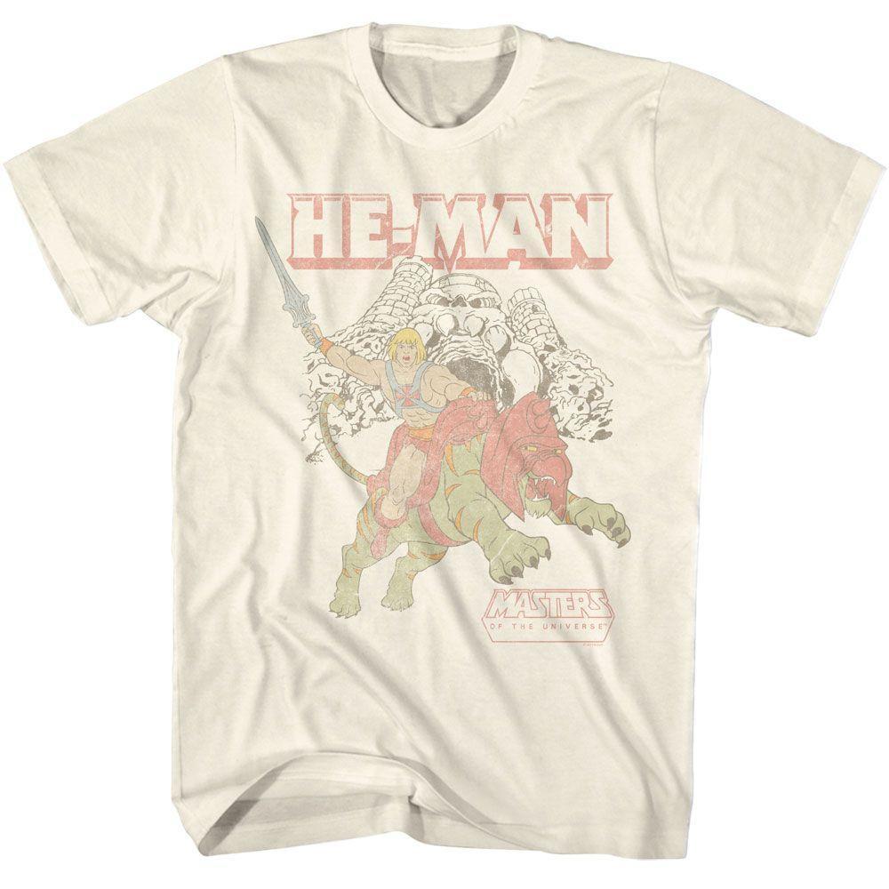 Masters Of The Universe He-Man And Battle Cat At Castle Grayskull T Shirt